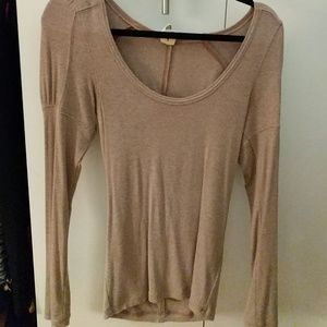 Free People Puffed Shoulder Tee